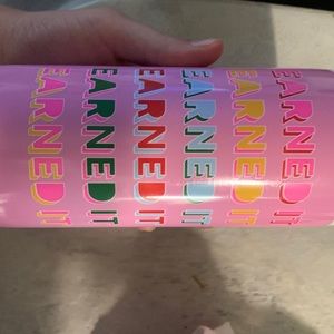 “Earned It” stainless steal slim can cooler. never used. brand new.